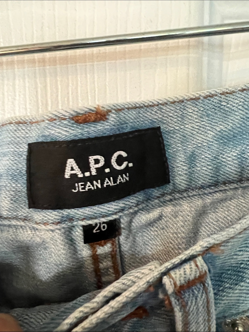 A.P.C. Light Blue Straight Jeans - Picture 2 of 3
